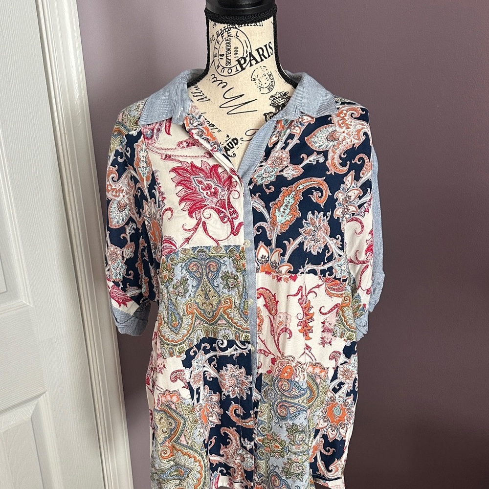 Chico's Multicolor Paisley Blouse